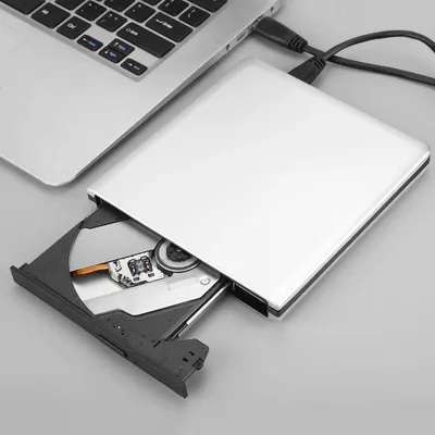 Produktbild von Externes Blu-Ray-Laufwerk - USB 3.0 optisches Laufwerk - CD- und DVD-Lesegerät und -Player - Silber
