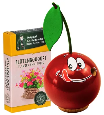 Produktbild von Kirsche - Freche Früchtchen (7cm) Räuchermann von Seiffener Volkskunst