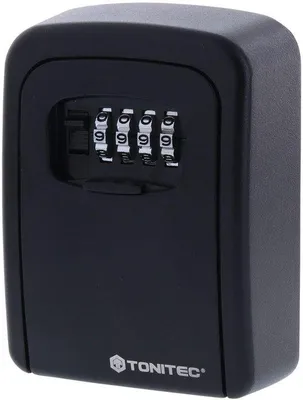 Immagine prodotto di ToniTec® Garage a chiave con codice numerico in alluminio nero