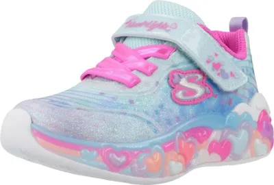 Image de Zapatillas Niña Modèle Skechers Eternal Heart Lights Couleur Bleu