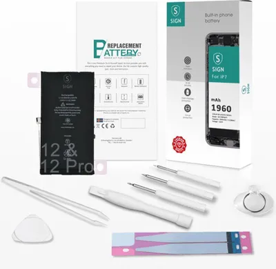 Immagine prodotto di Kit completo di sostituzione della batteria SiGN - iPhone 12/12 Pro