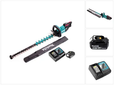 Obrázek produktu pro Akumulátorové nůžky na živý plot Makita DUH 751 RM1 18V 75 cm bezkartáčové + 1x akumulátor 4,0Ah + nabíječka