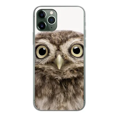 Produktbild von MuchoWow® Handyhülle Schutzhülle Hülle für iPhone 11 Pro Eule - Eule - Porträt - Braun - Vogel - Jungen - Mädchen Silikon Softcase Handy Hülle - Handy