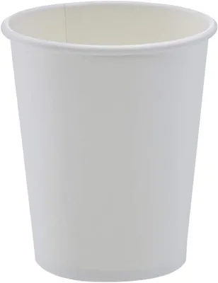 Pappbecher 200 Stück 205 ml weiß für heiße & kalte Getränke
