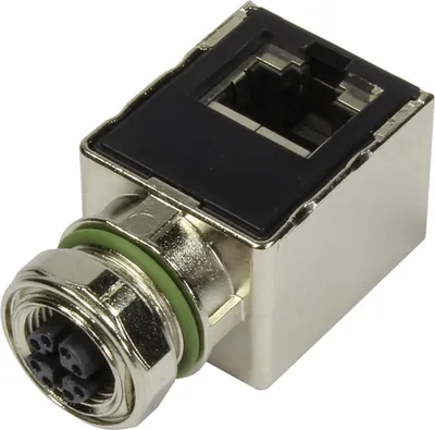 Produktbild von "Adapter M12 RJ45 Cat 6a angled"