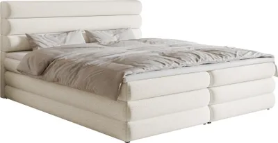 Produktbild von Selsey ALEGRE - Boxspringbett mit Bettkasten, Hellbeige, 140x200 cm