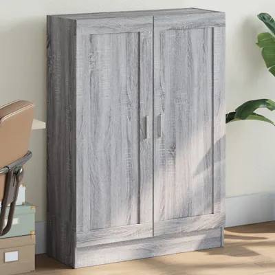 Image de Maison Exclusive - Bibliothèque Gris Sonoma 82,5 x 30,5 x 115 cm, aggloméré