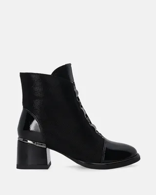 Produktbild von Schwarze Wildleder-Ankle-Boots für Damen mit details, Größe 40