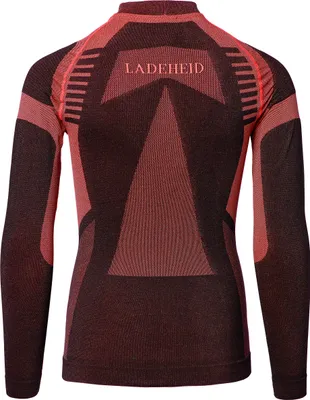 Image de Ladeheid - T-shirt thermoactif à manches longues pour enfants (filles et garçons) LASS0007 (noir/rouge, 122-128)