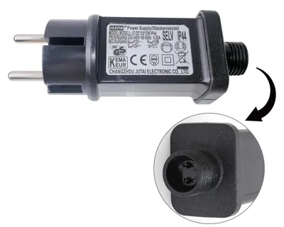 Obrázok produktu pre 12V, 12W LED transformátor CZJUTAI, krytie IP44, napájanie pre vianočné osvetlenie