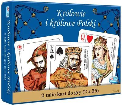 Image de Cartes polonaises 2x55 avec rois et reines - Jeu de cartes