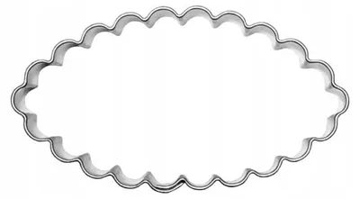 Produktbild von EkoForemki Ovaler Ausstecher mit Wellenrand 4,1 cm