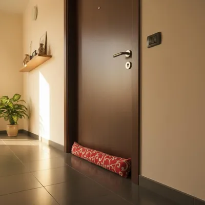 Obrázok produktu pre Vietroneka, štýlová clona proti prúdeniu vzduchu, vyplnená, odnímateľná, umývateľná, vhodná na