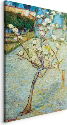 Produktbild von Bilder Van Gogh 80x120 cm Vlies Leinwandbild 1 tlg Kunstdruck modern Wandbilder XXL Wanddekoration Design Wand BildAbstrakt Kunst l-F-10019-b-a