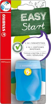 Produktbild von Ergonomischer Dosen-Spitzer für Linkshänder - STABILO EASYsharpener - 3 in 1 - blau