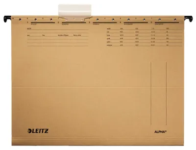 Image de 25x LEITZ 1915-00-00 ALPHA Hängemappe A4 seitlich offen natron