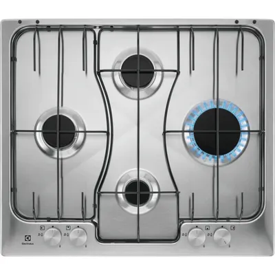 Produktbild von Electrolux RGG6242LOX, Edelstahl, Integriert, 60 cm, Gaskochfeld, Edelstahl, 4 Zone(n)