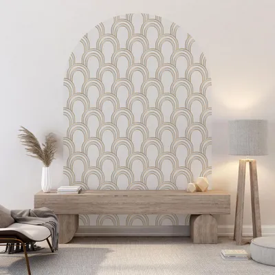 Image de Stickers Arche - Lumaléa - Design - Adhésif MAT - Largeur 120 x Hauteur 150 cm