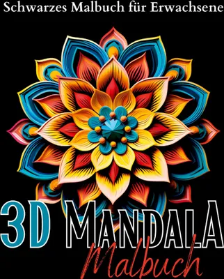 Produktbild von Schwarzes "Mandala Malbuch für Erwachsene".