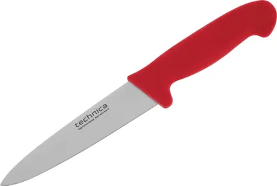 Produktbild von TECHNICA HACCP Kochmesser | 270 mm | Rot | Schmale Klinge | Spitzt