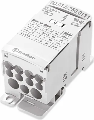 Immagine prodotto di Blocco distributore di energia Finder 9D.01.5.250.0111, 250 A, 1000 V CA, 1 pz.