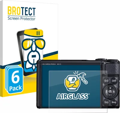 Produktbild von 6x BROTECT Schutzglas für Canon PowerShot SX740 HS / Lite Schutzfolie Panzer Folie Glas Display Schutz klar