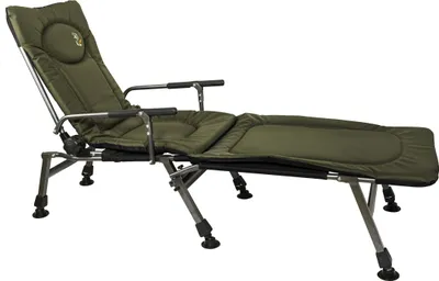 Produktbild von Angelstuhl Campingstuhl Carp F5R+POD Stuhl mit Fussbank Deluxe Karpfen Angler mit extra Höhe