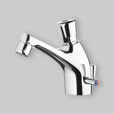 Immagine prodotto di Rubinetto Collo Cigno Temporizzato Con Miscelatore 1/2"