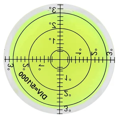 Produktbild von 60 mm Wasserwaage mit 10 mm Blasendurchmesser für Kamerastative