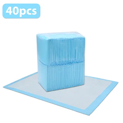 Produktbild von Fiqops 40X Welpenunterlage 60X60cm Hunde-Pads Training Pads saugstark Welpentoilett Katzen Hundeklo