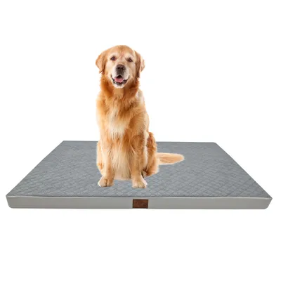 Image de Lit orthopédique pour grand chien Coussin pour chien 110x70x7cm Gris