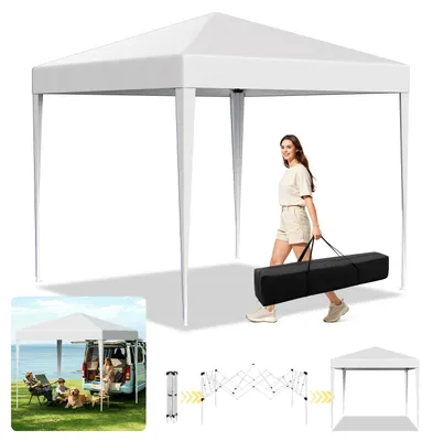 Produktbild von Peviasot Faziango Pavillon 3x3 m ohne Seitenwände, Pop-Up Faltpavillon mit wasserdichtem 210D-Oxforddach, UV-Schutz 50+, 3-fach höhenverstellbar, Tragetasche, Weiß