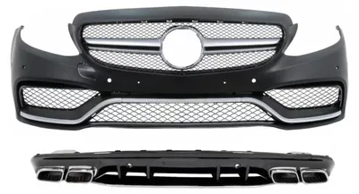 Immagine prodotto di Paraurti per Mercedes W205 S205 14-20 Solo modelli AMG Line con diffusore.