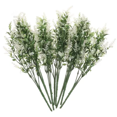 Produktbild von Zimmerpflanzen 8 Künstlicher Lavendelstrauß Künstliche Lavendelblüten Mit Stielen Pflanzenarrangement Brauthoding Blumenschmuck Für Hotel Dekoration -Requisiten Kunstpflanze