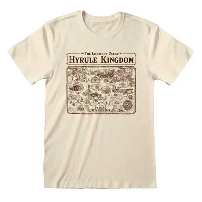 Produktbild von Nintendo Legend Of Zelda - Map of Hyrule - Natural T-Shirt - Größe XXL