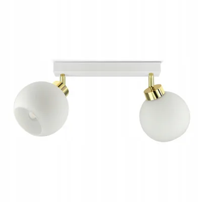 Zdjęcie produktu dla Lampa Wisząca Sufitowa Żyrandol Biała Szklane Kule BG2 White Glass LED E27