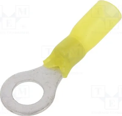 Produktbild von 2x Ringkabelschuh M8 Ø: 8,4mm Klemmverbindung 4÷6mm2 gelb 150°C ST-084/Y-T Isolie