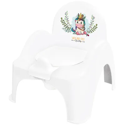 Produktbild von Babytöpfchen mit Deckel Wild & Free Einhorn weiß