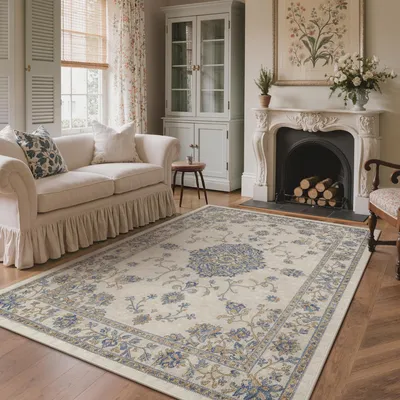 Kurzflor Vintage Teppich waschbar 160x230 cm
