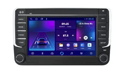 Obrázek produktu pro Autorádio Volkswagen Passat, Golf, Touran, Tiguan, Škoda Octavia 2, Fabia 2, Yeti, Roomster, Seat Android radio s Bluetoothm GPS navigace, WiFi Kamera