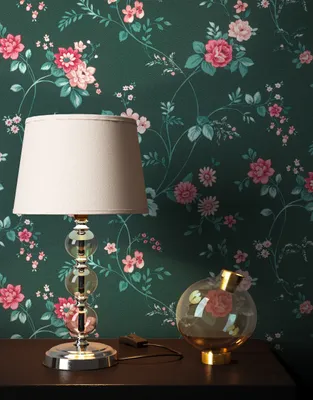 Produktbild von NEWROOM Tapete Alma Grün Vliestapete - Landhaus Blumen Blüten Germany