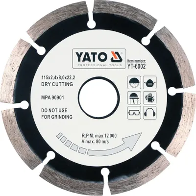 Obrázek produktu pro Yato YT-6002, 11,5 cm, Ocel, 1 kusů