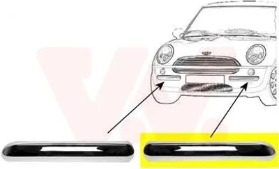 Produktbild von VAN WEZEL Zierleiste Stoßfänger Vorne Links für MINI Schrägheck (R50, R53)