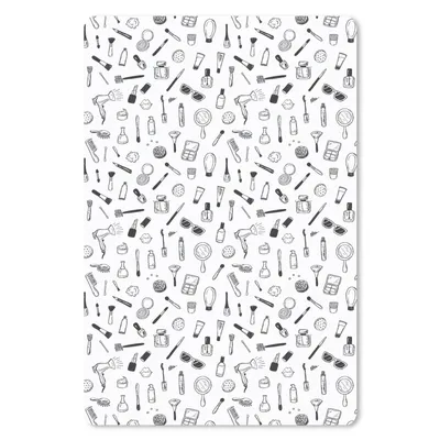 Produktbild von MuchoWow® Mauspad Mousepad Kosmetika - Muster - Make-up 18x27 cm - Mousepads - Maus Mat - Pad - Mausunterlage
