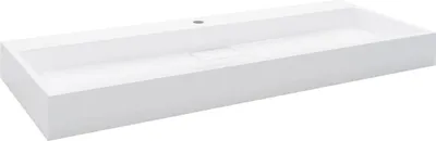 Immagine prodotto di vidaXL Lavabo 120 x 46 x 11 cm Fusione minerale/marmo bianco