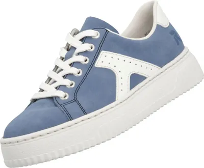 Image de Rieker Damen Plateau Sneaker Blau