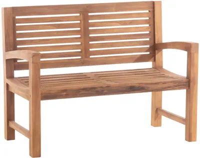 Produktbild von CLP Teakbank Halden In Verschiedenen Größen Wählbar Farbe:teak;Größe:120 cm