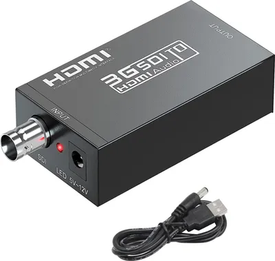 Zdjęcie produktu dla Konwerter interfejsu multimedialnego SDI do HDMI Konwerter wideo audio 3G-SDI do HDMI 8-kanałowy stereofoniczny dekoder audio