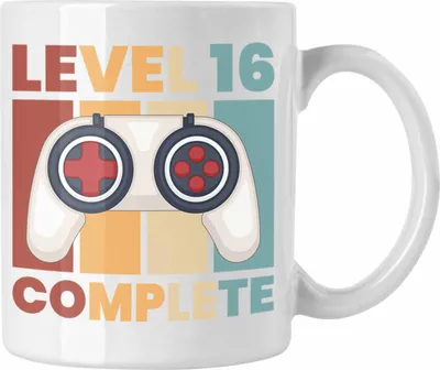 Produktbild von Trendation - 16. Geburtstag Tasse Geschenk Jungen Geschenkidee Lustig Spruch 16 Geschenke Geschenkideen zum 16 Bday 16er Sohn Kaffeetasse (Weiß)