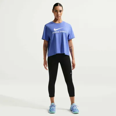 Immagine prodotto di NIKE W NP DF 365 SS LOOSE TOP, colore: nero-blu navy, taglia: S